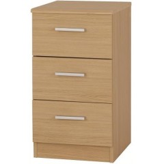 Lucia 3 Draw Bedside Cabinet